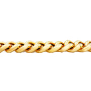 9ct Yellow Gold Bolt Ring Necklace