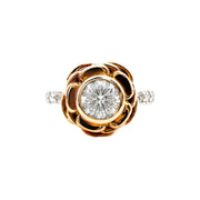 18ct Diamond Rose Petal Ring