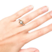 18ct Diamond Rose Petal Ring