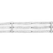 18ct Triple Row Diamond Tennis Bracelet