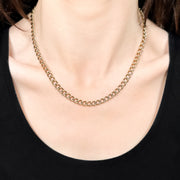 9ct Open Curb Chain Necklacev