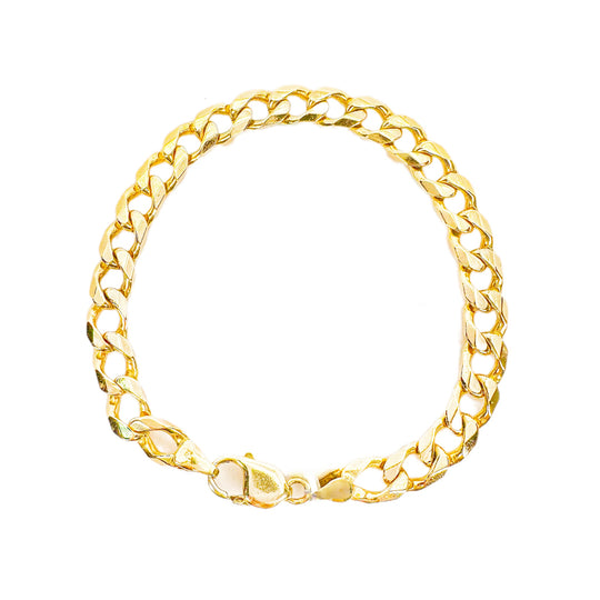 9ct Yellow Gold Cuban Link Bracelet
