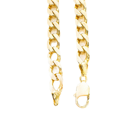 9ct Yellow Gold Cuban Link Bracelet