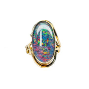 9ct Yellow Gold Opal Ring 