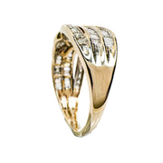 9ct Yellow Gold & Diamond Dress Ring