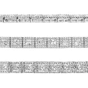 Sterling Silver Square Link Bracelet