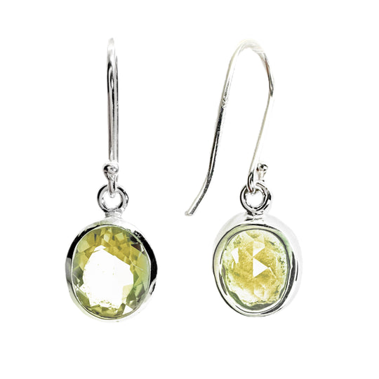 Lemon Quartz Drop Earrings
