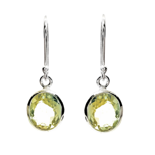 Lemon Quartz Drop Earrings