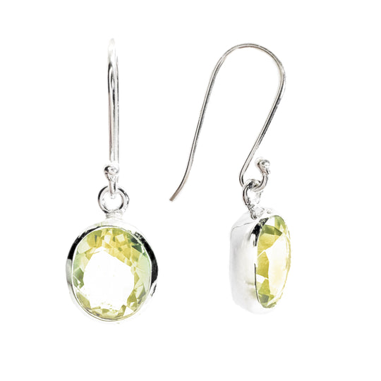 Lemon Quartz Drop Earrings