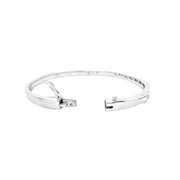 9ct White Gold Diamond Bangle