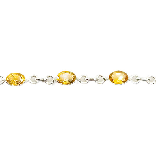 Citrine Sterling Silver Bracelet