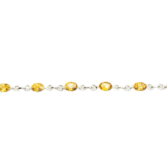 Silver Citrine Bracelet