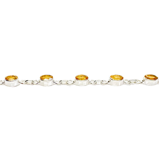 Citrine Sterling Silver Bracelet