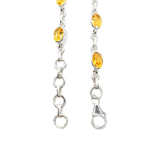 Citrine Sterling Silver Bracelet