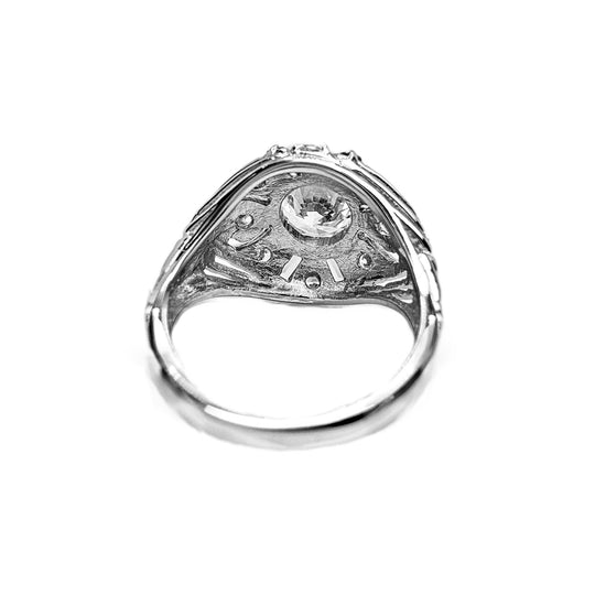 Sterling Silver Art Deco Dress Ring 