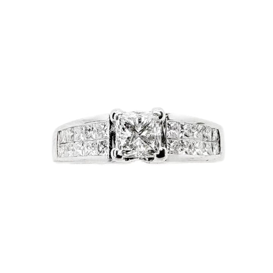 18ct White Gold Princess Cut Diamond Ring