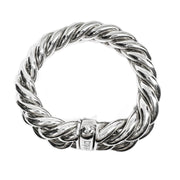 Large Sterling Silver Curb Bracelet