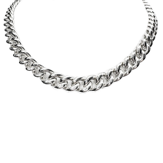 Sterling Silver Graduated Curb Link Chain
