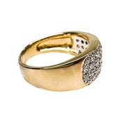 21ct Yellow Gold Encrusted Diamond Ring