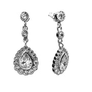 Sterling Silver Pear Drop Earrings