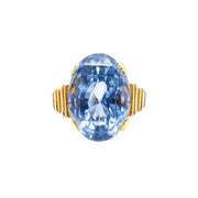 18ct, 9.70ct Sapphire Dress Ring