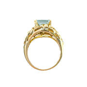 14ct Vintage Aquamarine Ring