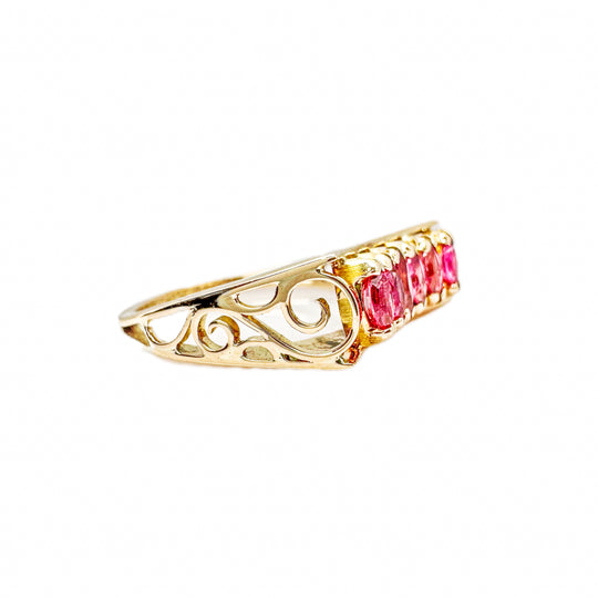 14ct Yellow Gold Vintage Ruby Ring