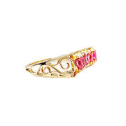 14ct Yellow Gold Vintage Ruby Ring