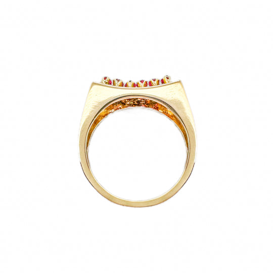 14ct Yellow Gold Vintage Ruby Ring
