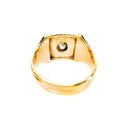 18ct Yellow Gold Diamond Mens Ring