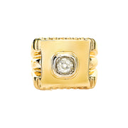 18ct Yellow Gold Diamond Mens Ring