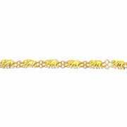 9ct Yellow Gold Elephant Bracelet