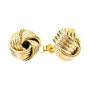 9ct Yellow Gold Knot Earrings 