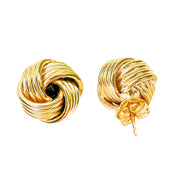 9ct Yellow Gold Knot Earrings 