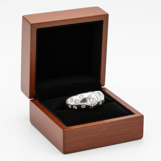 18ct White Gold Diamond Dress Ring