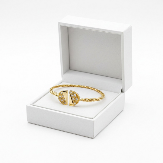 18ct Yellow Gold Open Bangle