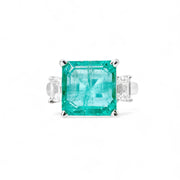 14ct, 3.00ct Emerald & Diamond Ring