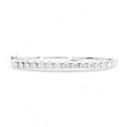 18ct White Gold Diamond Bangle