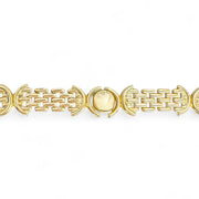 18ct Fancy Link Yellow Gold Bracelet