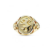 9ct Scottish Rampant Lion Signet Ring