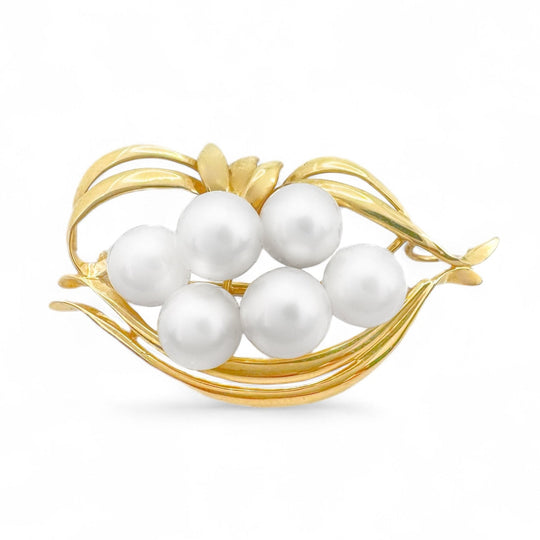 18ct Vintage Pearl Brooch
