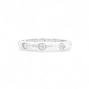 18ct White Gold Diamond Band