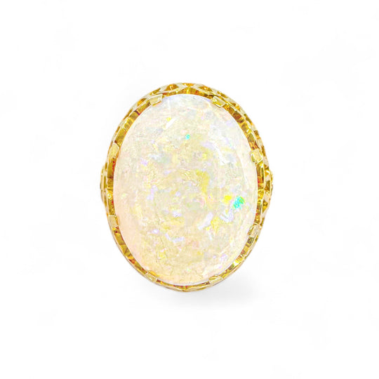 9ct Yellow Gold, 7.50ct Opal Ring