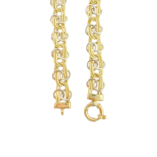 18ct Fancy Bolt Ring Bracelet