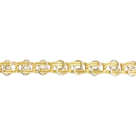 18ct Fancy Bolt Ring Bracelet