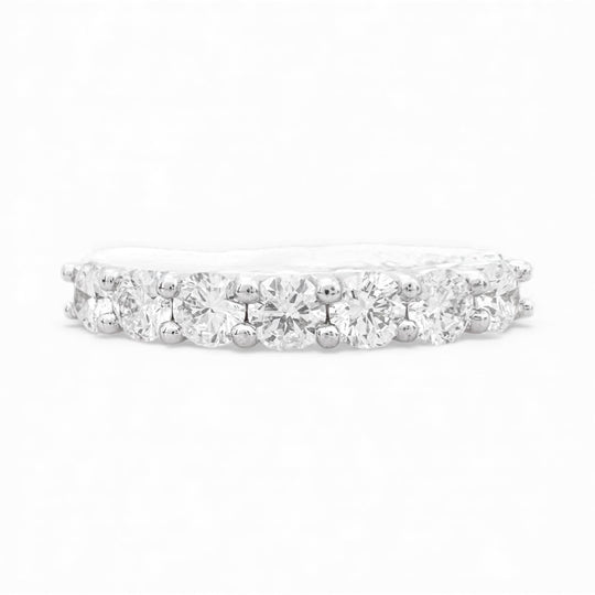 18ct White Gold Diamond Band, 1.00ct