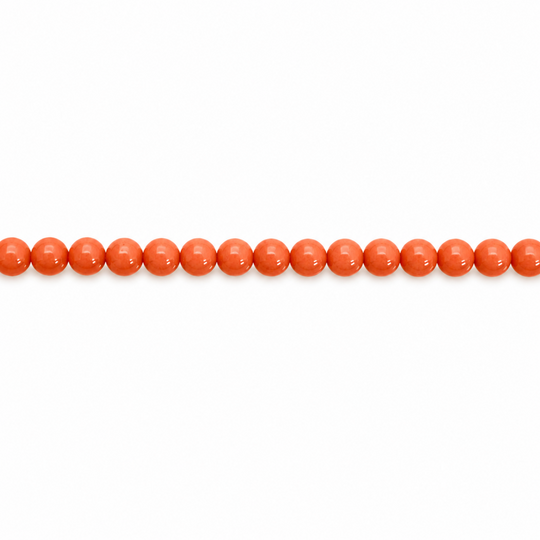 18ct Yellow Gold Coral Antique Cross Necklace 