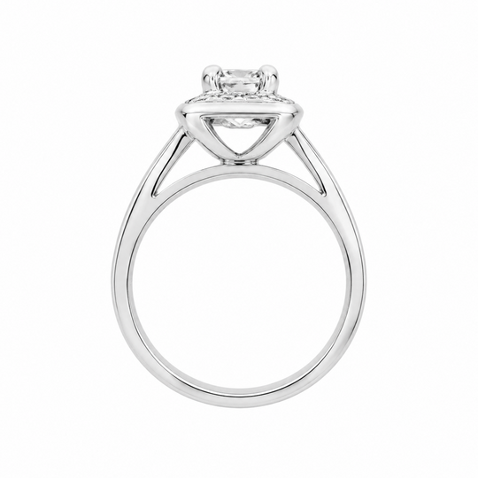 18ct White Gold Diamonds, Emerald Cut, Engagement Ring, 1.46cts
