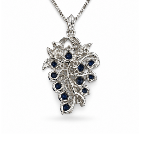 18ct Sapphire & Diamond Pendant