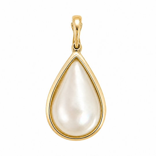 9ct Yellow Gold Pearl Pendant